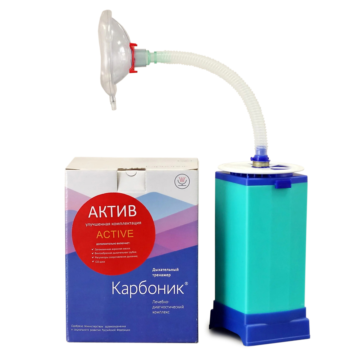 Дыхательный тренажер КАРБОНИК-01 Актив